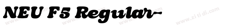 NEU F5 Regular字体转换